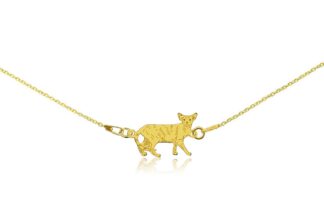 Naszyjnik z kotem orientalnym złotym na łańcuszku